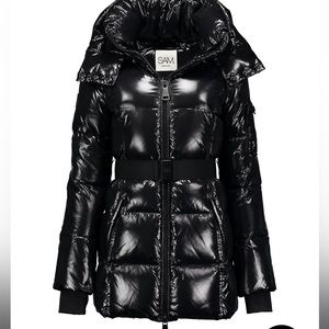 Sam soho belted down mid length puffer jacket size XL.